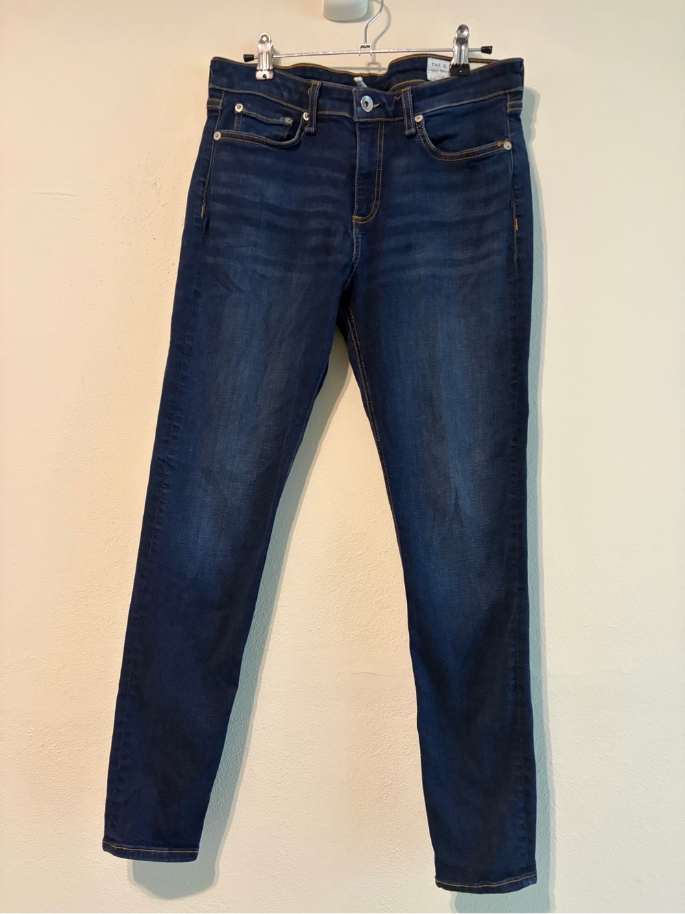 rag & bone Women's Deep Indigo Skinny Jeans - Cate mid rise skinny
